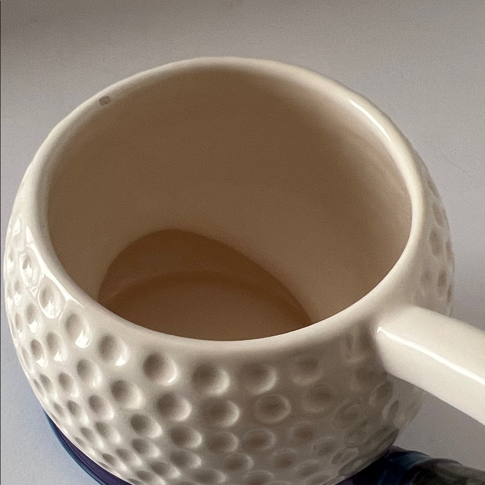 Golf Ball Shaped Mug with Golf Club Handle‎ Carnation Nestle - Picture 4 of 7